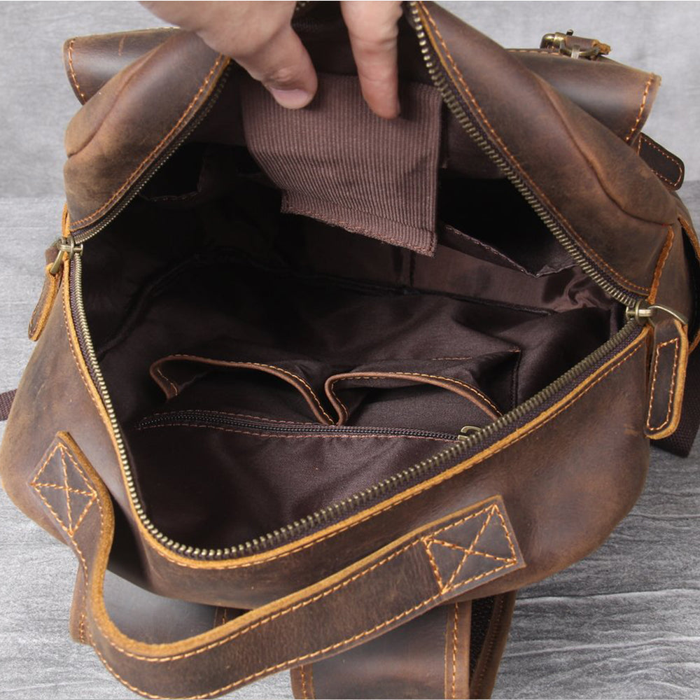 Rucksack aus hellbraunem Leder | MORITZ
