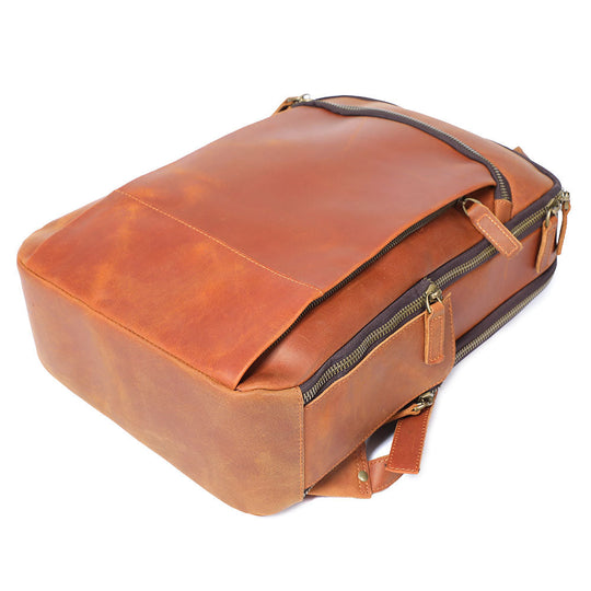 Leder-Laptop-Rucksack | LARVIK