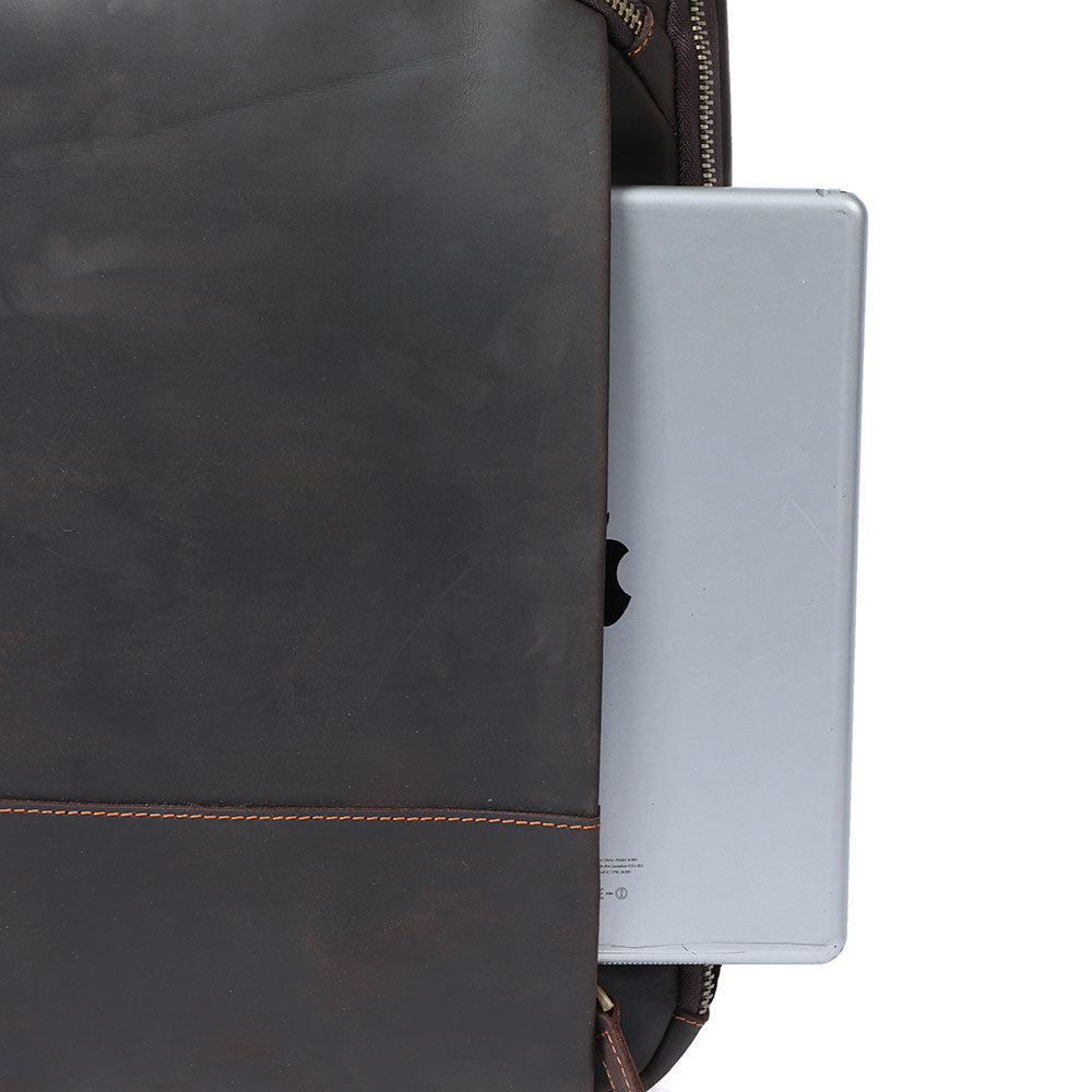 Leder-Laptop-Rucksack | LARVIK