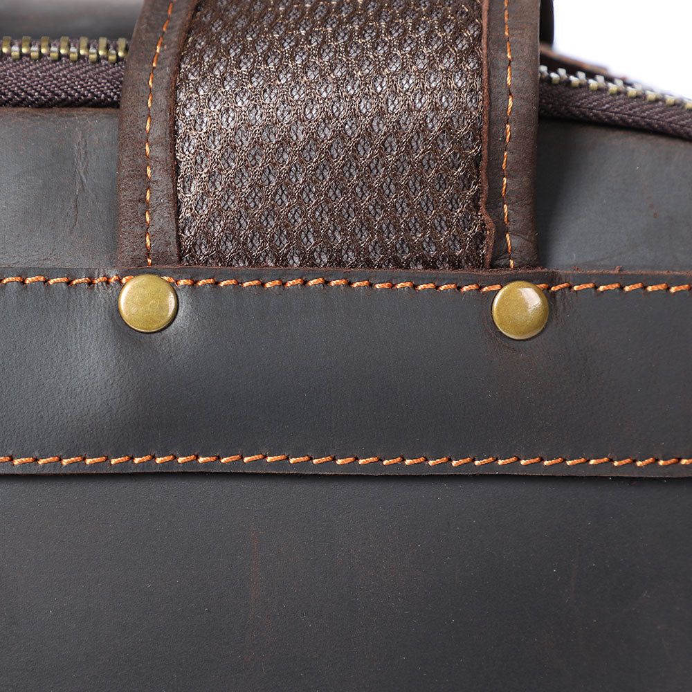 Leder-Laptop-Rucksack | LARVIK