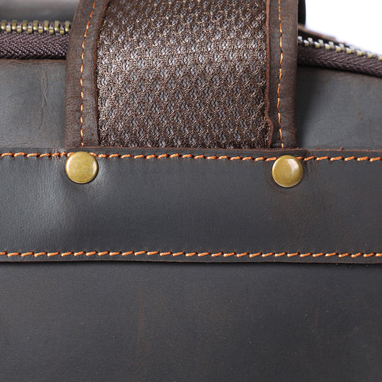 Leder-Laptop-Rucksack | LARVIK