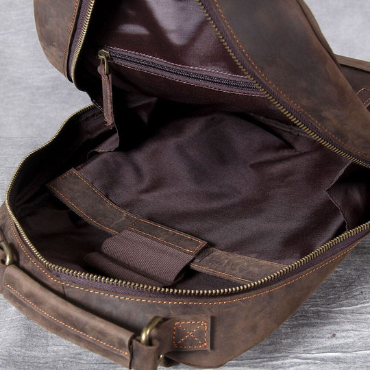 Rucksack aus echtem Leder | OXFORD