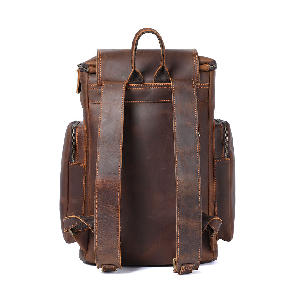 Leder-Laptop-Rucksack | KALMAR