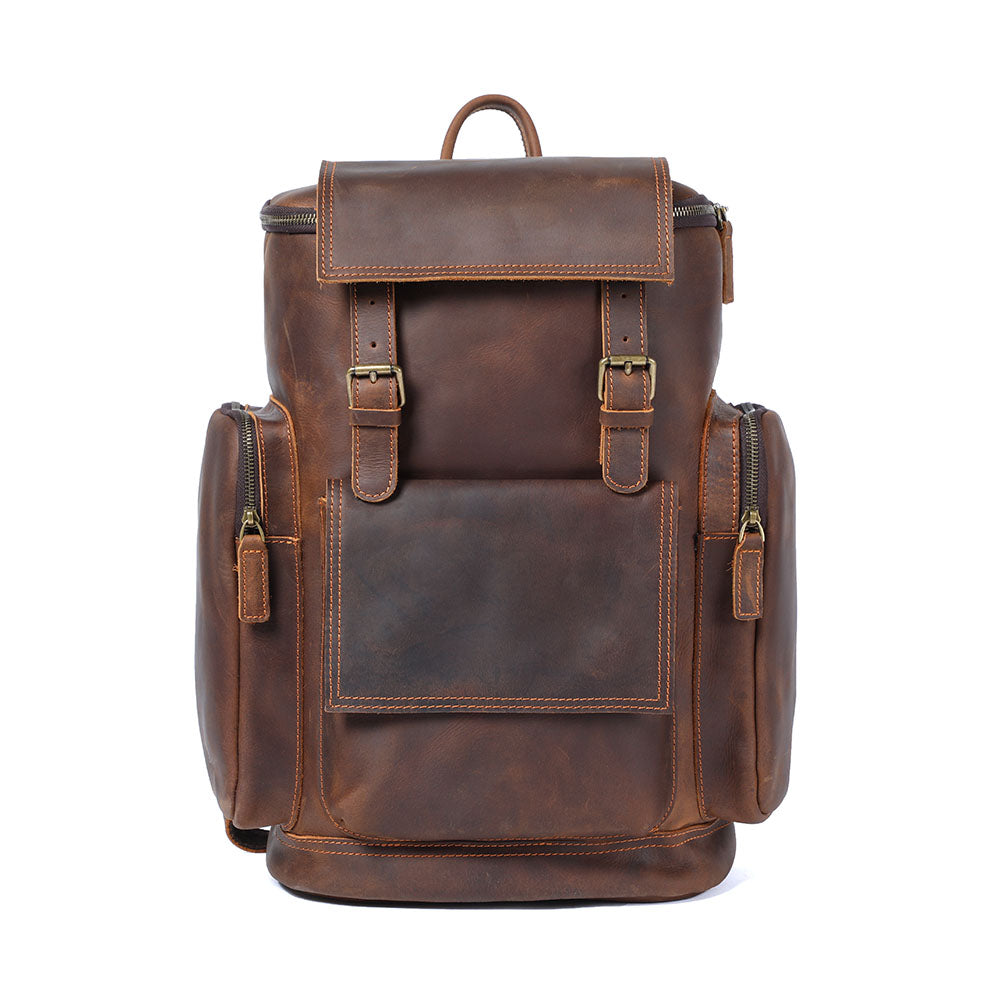 Leder-Laptop-Rucksack | KALMAR