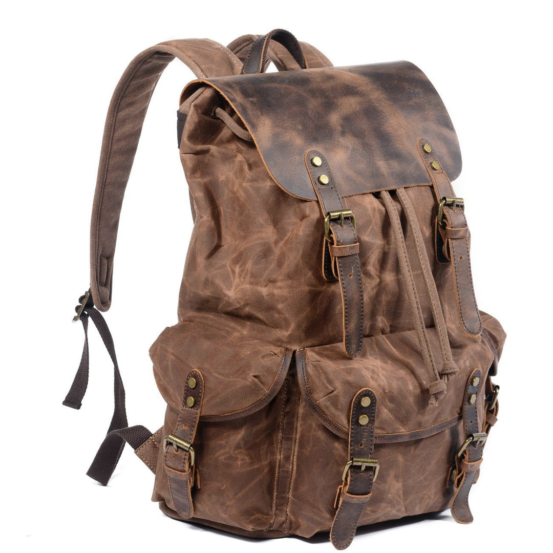 Canvas-Rucksack aus Leder | SALZBURG