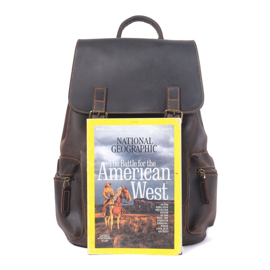 Lederrucksack mit Kordelzug | FLAM