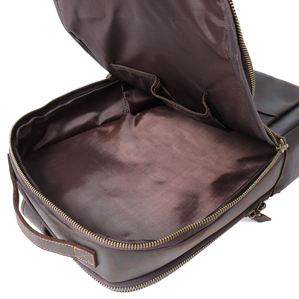Leder-Laptop-Rucksack | LARVIK