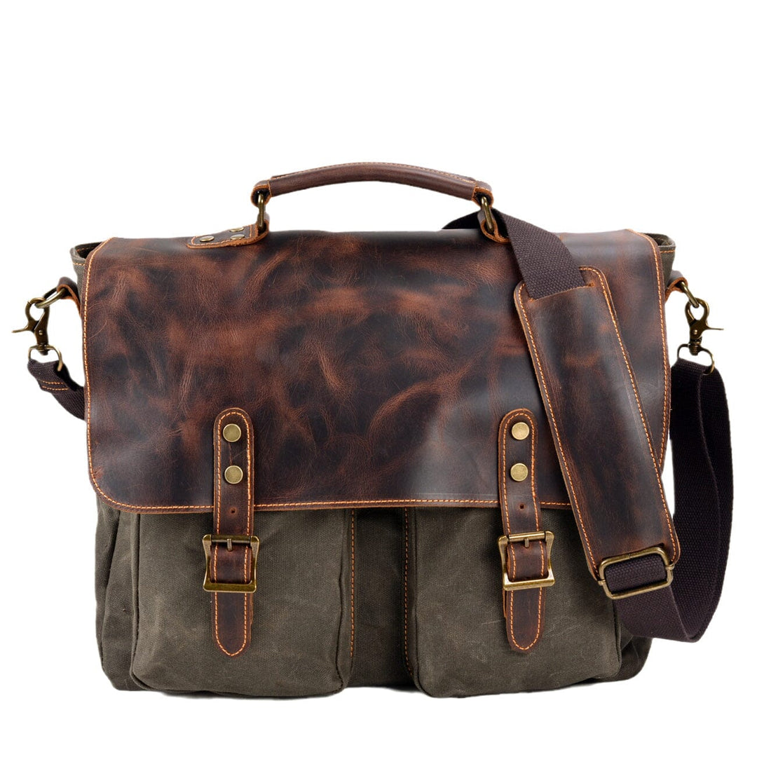 Vintage-Messenger-Tasche aus Canvas | ANSEN