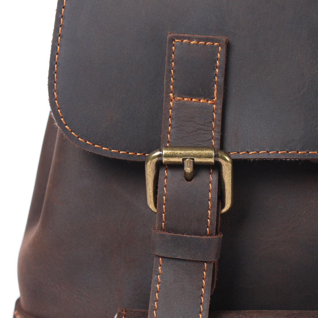 Lederrucksack mit Kordelzug | FLAM