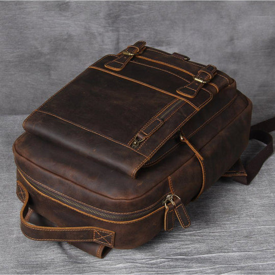 Rucksack aus hellbraunem Leder | MORITZ