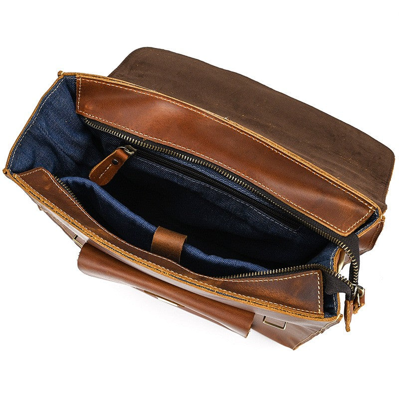 Leder-Rucksack mit umklappbarer Rückseite | GIRONA