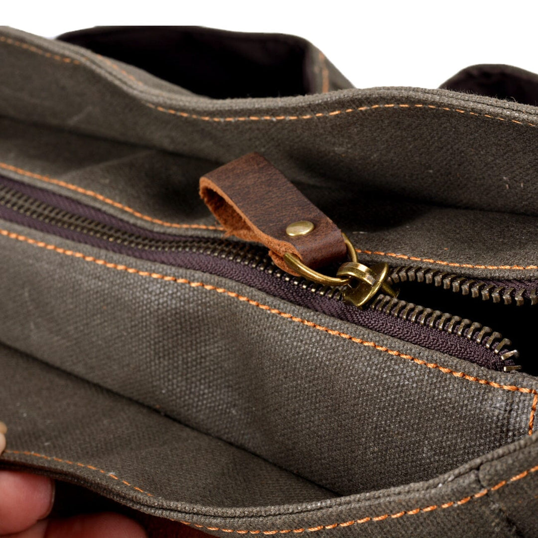 Vintage-Messenger-Tasche aus Canvas | ANSEN