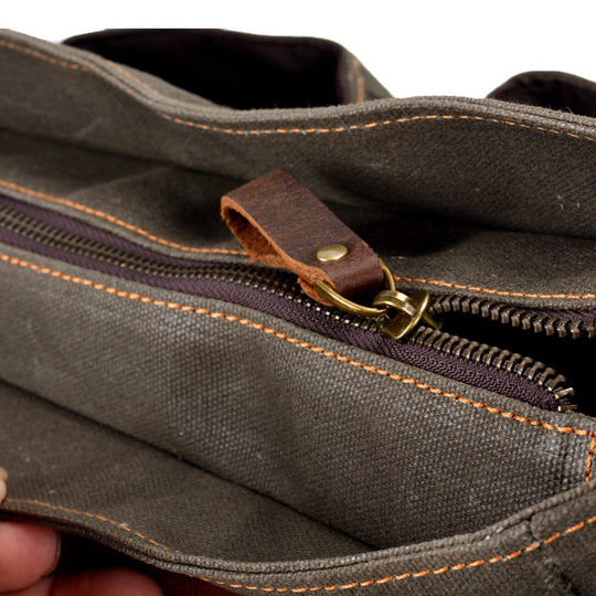 Vintage-Messenger-Tasche aus Canvas | ANSEN