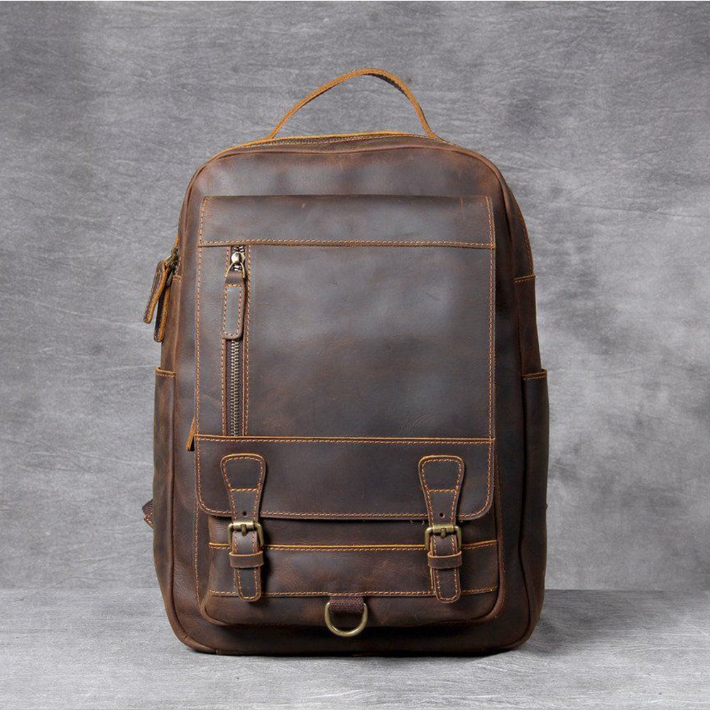 Rucksack aus hellbraunem Leder | MORITZ
