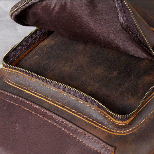 Rucksack aus hellbraunem Leder | MORITZ