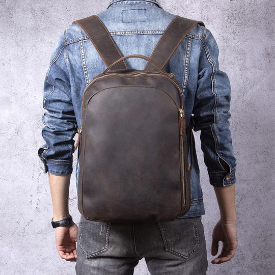 Rucksack aus hellbraunem Leder | TOLEDO