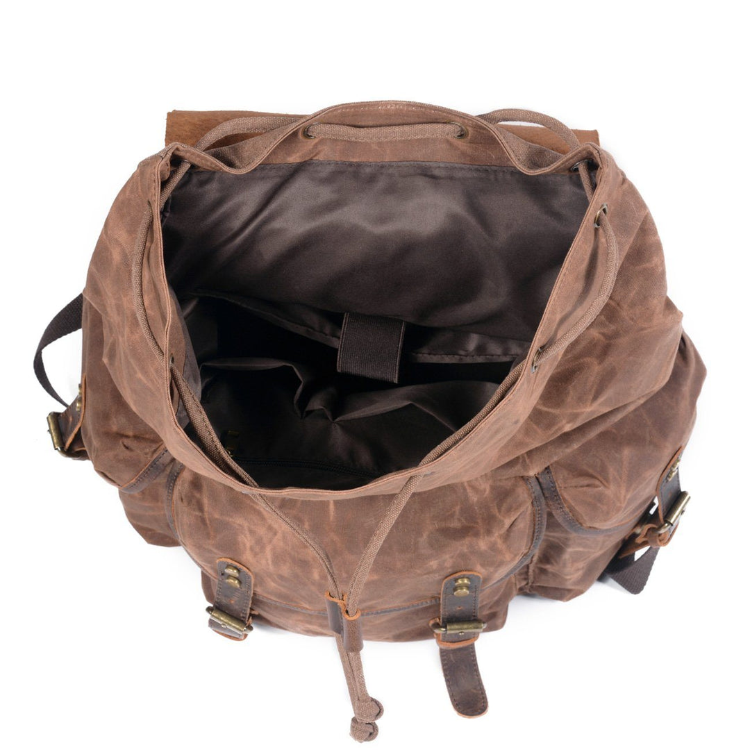 Canvas-Rucksack aus Leder | SALZBURG