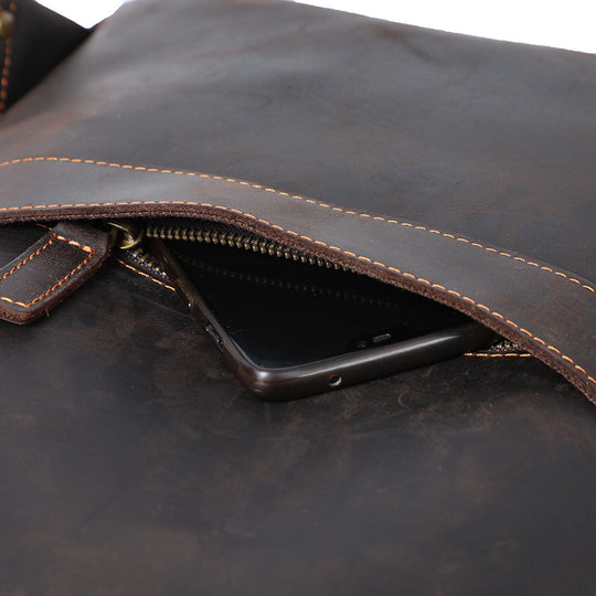 Leder-Laptop-Rucksack | LARVIK
