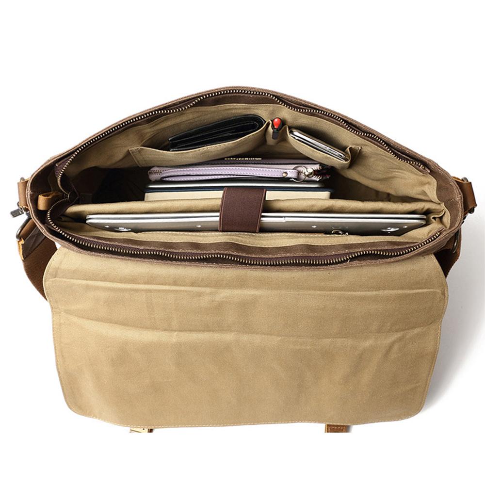 Messenger-Tasche aus gewachstem Canvas | MOKALO