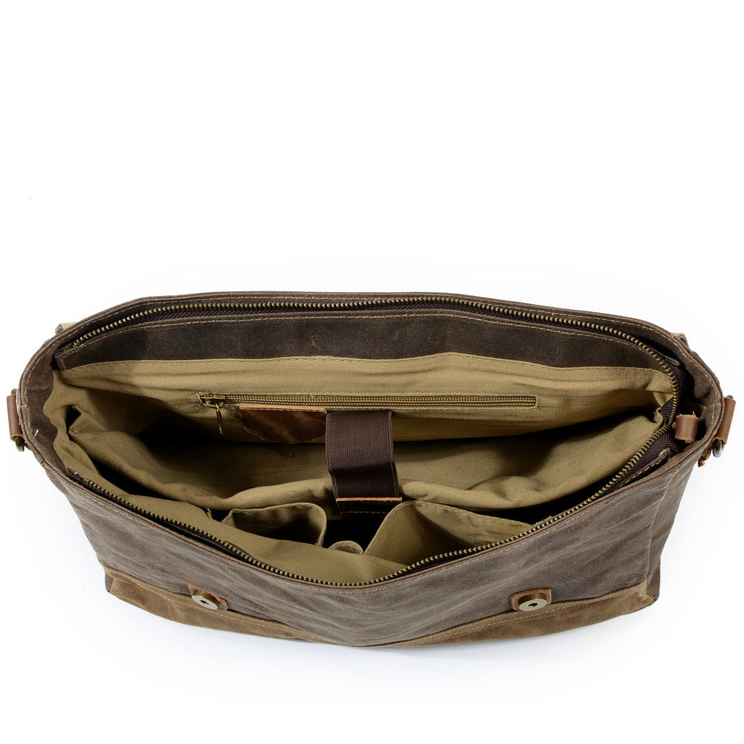 Messenger-Tasche aus gewachstem Canvas | MOKALO
