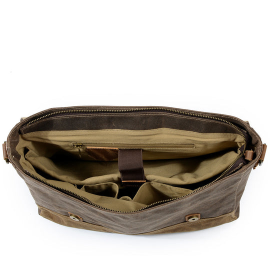 Messenger-Tasche aus gewachstem Canvas | MOKALO